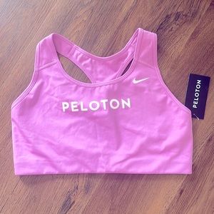 NIKE Peloton purple Swoosh Bra